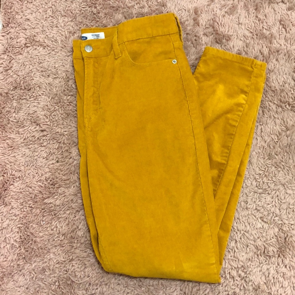 Mustard Yellow High Rise Rockstar Cords